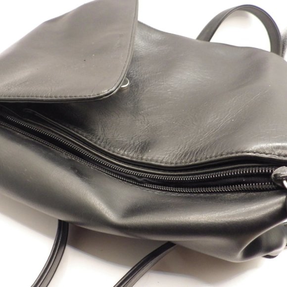 Vintage Nine West Black Leather Backpack/ Handbag main image 5